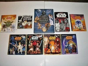 STAR WARS - LOT of NINE (9) BOOKS - GOLDEN BOOK & HARDCOVER -- VERY GOOD COND. - Picture 1 of 11