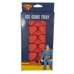 DC Comics Superman Logotipo Cubo de Hielo Bandeja Silicio Rojo Krypton Metrópolis Super Man - Imagen 1 de 12