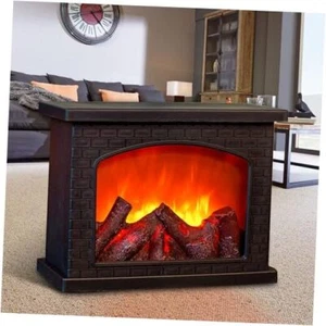 Fireplace Lanterns Decorative,Small Fake Fireplace,Flame Effect LED Fire - Picture 1 of 7