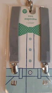  Kids Boys Gary Adjustable Elastic Suspenders Ages 3+  - Picture 1 of 8
