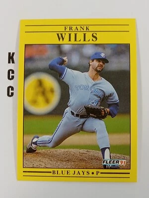 1991 Fleer MLB Baseball Toronto Blue Jays #191 Frank Wills - Image 1 of 2