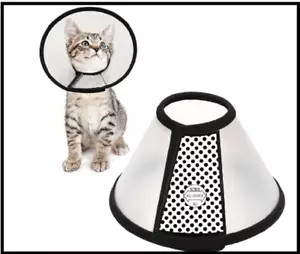 Depets Adjustable Recovery Pet Cone E-Collar for Cats Puppy Rabbit Plastic E... - Picture 1 of 4
