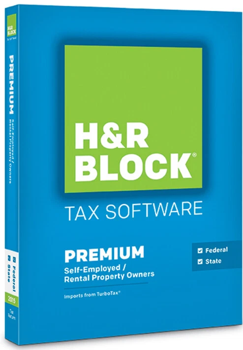 2015 H&R Block PREMIUM • Federal & State • Self employed, Property Owner • CD - Image 1 of 1