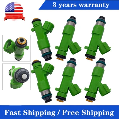 Inyector de combustible 6 piezas FJ1017 para Nissan Quest 2011-2017 2007 2008 2009 350Z 3,5 L V6 Foto 1 de 4