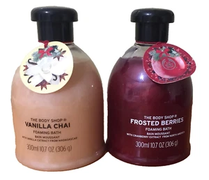 Set 2 foaming bath gel vanilla/berries 10.7 oz. each The body shop Vintage 2016 - Picture 1 of 5