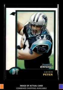 1998 Bowman Chrome #18 Jason Peter Refractors Rookie Carolina Panthers - Picture 1 of 2