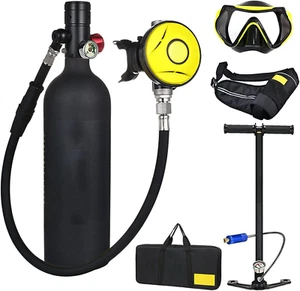 Bombole Da Immersione Mini Bombola Da Sub, Bombola Da Ossigeno Portatile Da 1 Li - Foto 1 di 12
