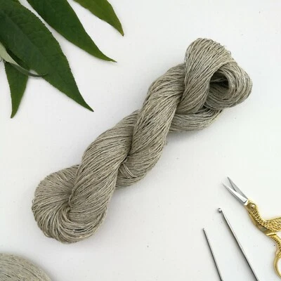 50g Hemp Yarn Lace Weight - Naturally organic yarn grown in Europe - Bild 1 von 4