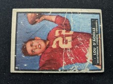1951 Topps Magic Football Card # 14 Lou D'Achille - Indiana Hoosiers (GD)