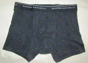 MENS SIZE SMALL 28-30 BANANA REPUBLIC SKULL PRINT BOXER BRIEFS NWT - Picture 1 of 2