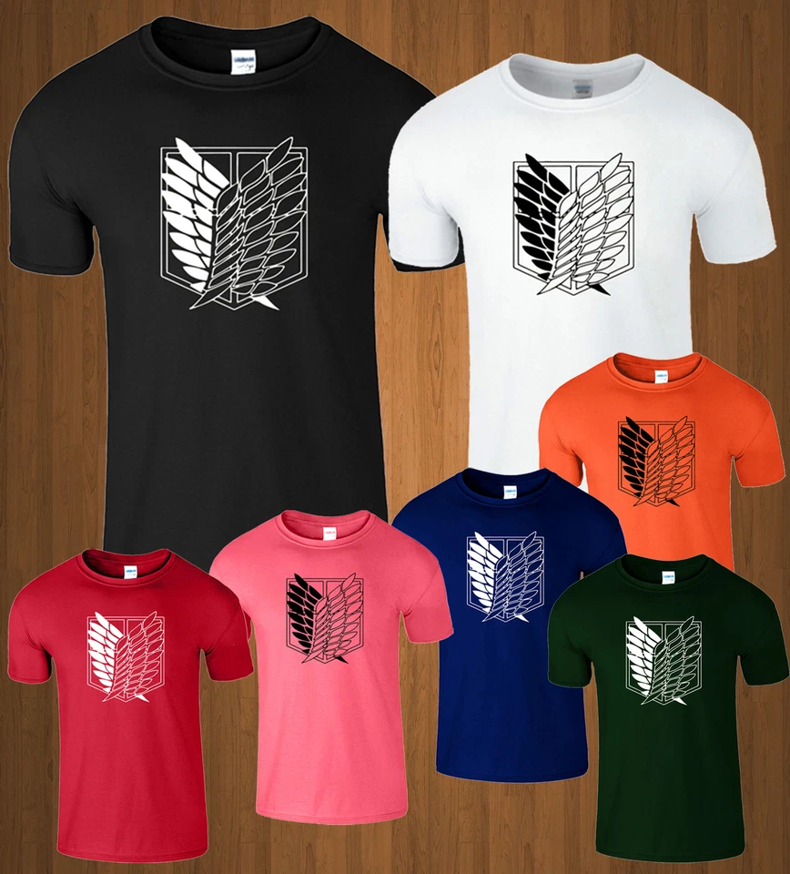 Attack On Titan T Shirt AOT Ackerman Manga Mikasa Mens Retro Gift Kids Tee Xmas