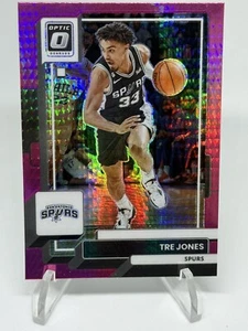 Tre Jones 2022-23 Optic #199 Hyper Pink Prizm Parallel San Antonio Spurs - Picture 1 of 2