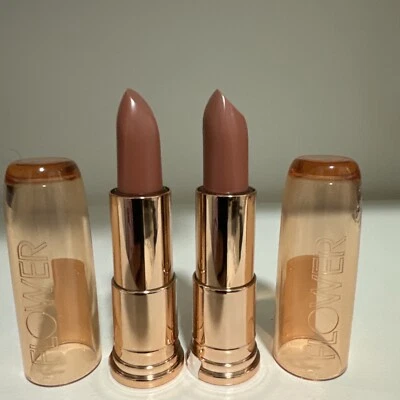 Perfect Pout Moisturizing Lipstick by Flower Beauty buttercup, 0.140z Set Of 2