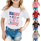 Summer Independence Day Printed Short Sleeved T Shirt Worn Over