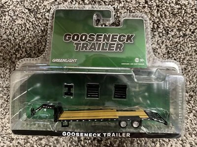1:64 GreenLight HITCH & TOW черный GOOSENECK 5-е колесо бортовой прицеп новый! - Изображение 1 из 2