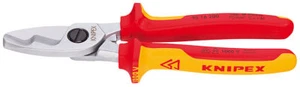 Knipex 95 16 200 VDE Insulated Cable Cutter Shears with Twin Cutting Edge 200mm - Picture 1 of 1