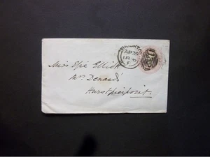 Sussex Briefpapier QV 1d Umschlag 132 BRIGHTON seitlich Duplex zu Hurstpierpoint - Bild 1 von 2