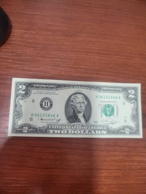 1976 Two Dollar ($2) Bill Note - H06101646A - Image 1 of 4