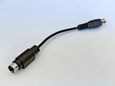 4 Pin S-VIDEO Male to TV RCA Plug Female Cable Adapter 4pin S Video - BLACK - Image 1 of 4