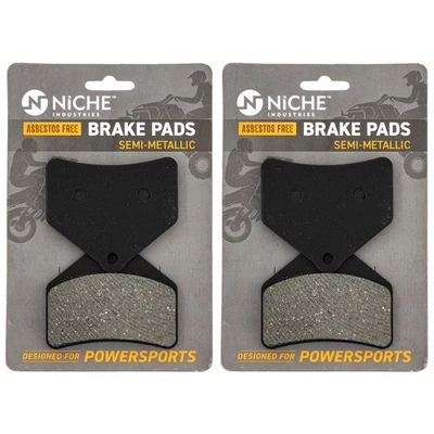NICHE Brake Pad Set Arctic Cat CrossFire Lynx 2000 Rear Semi-Metallic 2 Pack - Image 1 of 4