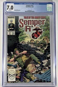 Semper Fi #1 Michael Palladino John Severin CGC 7.0 White Pages Marvel 1988 - Picture 1 of 6