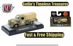 M2 MACHINES 2025 AUTO-THENTICS R102 SET 1949 STUDEBAKER 2R TRUCK U.S.A. Camo - Picture 1 of 6