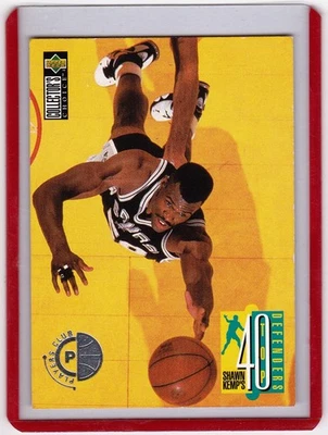 1995 Collector's Choice Player's Club #408 David Robinson - Shawn Kemps Top 40 - Image 1 of 2