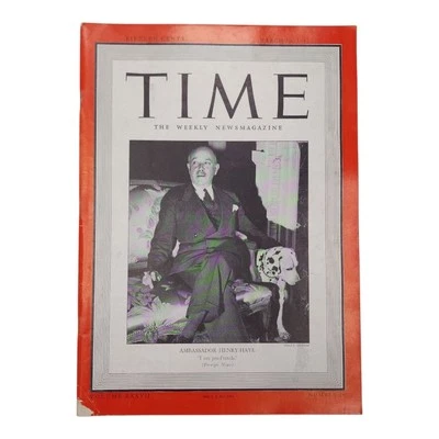 Vintage March 10, 1941 Time Magazine Henry-Haye Oldsmobile Pontiac Advertisement - Image 1 of 4