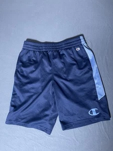 Champion Shorts Youth Size Large Boys Basketball Gym Blue Athletic Pockets - Picture 1 of 3