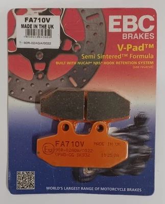 Задние дисковые тормозные колодки EBC V-Pad подходят для HARLEY DAVIDSON SPORT GLIDE (2018–2022 гг.) - Изображение 1 из 4