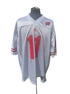 Camiseta de fútbol Adidas Wisconsin Badgers Adidas #11 malla blanca NCAA para hombre XL - Imagen 1 de 5