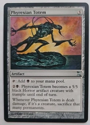 MTG Magic The Gathering Card Phyrexian Totem Artifact Time Spiral - Image 1 of 2