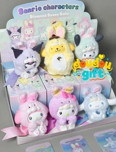 TOPTOY Sanrio Diamond Rabbit Baby Series Vinyl Plush Blind Box Cute Toy - Picture 1 of 29