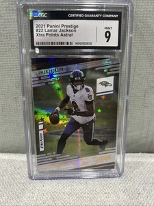 NFL - Lamar Jackson 2021 Panini Prestige Astral Xtra Points CGC 9 - Ravens - Picture 1 of 2