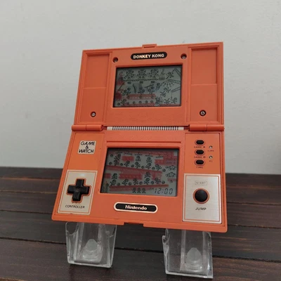Console multischermo vintage Nintendo Game & Watch Donkey Kong DK-52 testata - Immagine 1 di 4
