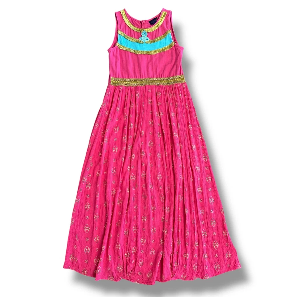 Maxi Disfraz Vestido Disney Aladdin Jazmín Rosa y Dorado Niñas XL 14/16 Mad Engine Foto 1 de 4