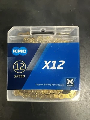 KMC X12 126 Links TI/GOLD 12 Speed Link Chain