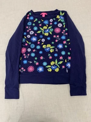 Sudadera para mujer Lilly Pulitzer Rami floral bordada talla M Foto 1 de 4