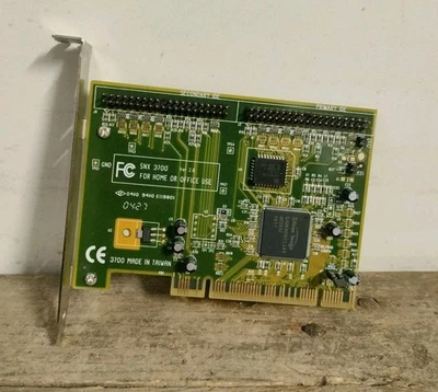 Computer Vintage dual channel IDE PATA ATA PCI controller SNX 3700 X Motherboard - Immagine 1 di 4