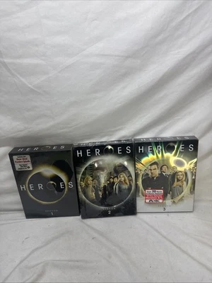 HEROES NBC TV SERIES DVD COLLECTION COMPLETE SEASONS 1 2 3 NEW & SEALED FEE SHIP - Image 1 of 4