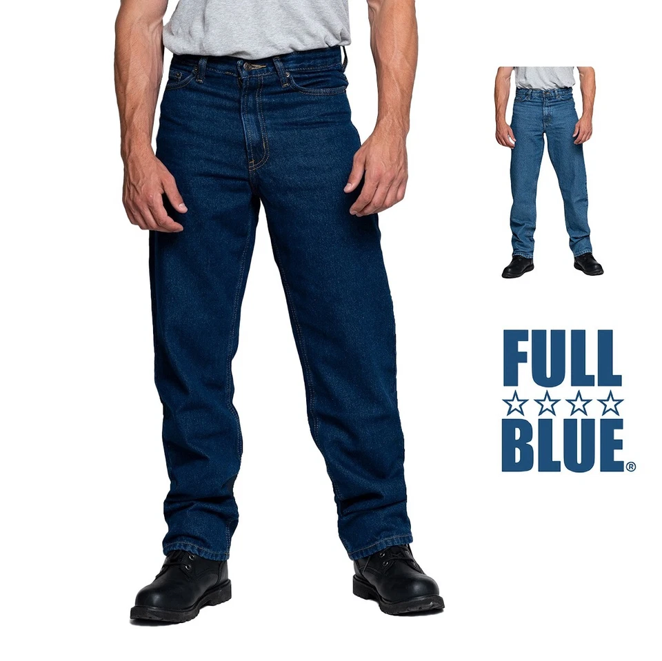 Full Blue Men's Big & Tall 5-Pocket Relaxed Fit Jean - Image 1 of 1