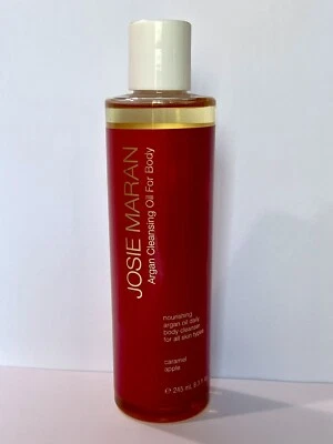 JOSIE MARAN ACEITE LIMPIADOR DIARIO de argán para cuerpo caramelo manzana 8,3 oz nuevo 245 ml Foto 1 de 4