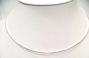 Silberreif Halsreif Omegareif - Sonderlängen - Silber 925 - Stärke 1,25 mm NEU - Bild 1 von 2