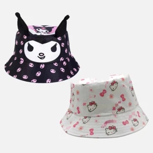 Sanrio Bucket Hat Hello Kity, Kuromi Bucket Hat Kid Size Summer Hat - Picture 1 of 9