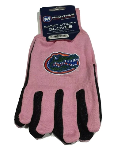 Florida Gators Sport Utility Garden Gloves Pink Texture Black Palm Grip L XL NWT Cover