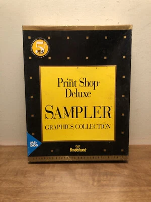 The Print Shop Deluxe Sampler for MS DOS 5 1/4" Floppy CIB - Image 1 of 4