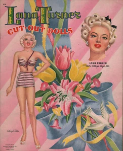 LANA TURNER Papierpuppen Whitman #975 - 1945 UNGESCHNITTEN & NEUWERTIG - KEIN NACHDRUCK - Bild 1 von 2