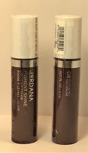 LOT OF (2) Jordana Pigment Shine Liquid Lip Color Lipstick #08 Plumtastic - Picture 1 of 1