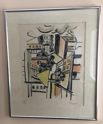 Fernand Leger立体派铅笔编号平版印刷 — 第 1/4 张图片