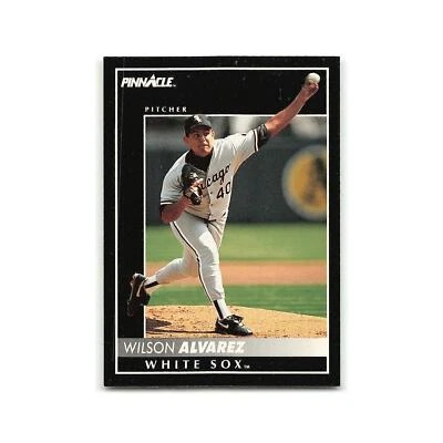 Wilson Alvarez 1992 Pinnacle #192 Chicago White Sox Baseball Card NM - Image 1 of 3